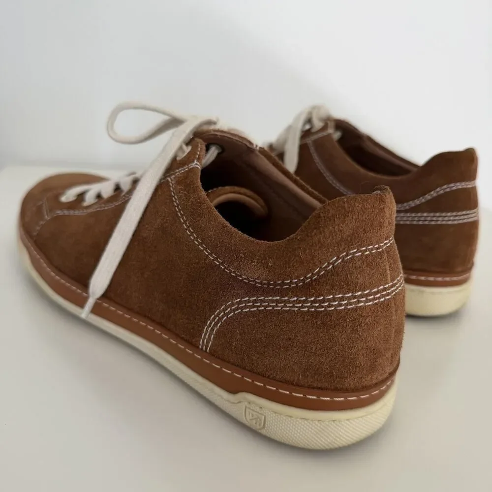 Allen Edmonds Shoes Sneakers Mens 9.5 D Brown Suede Porter Derby Lace Up Sneaker